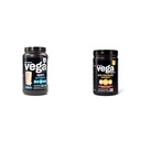 Vega Premium Sport Protein Vanilla Protein Powder, Vegan, Non GMO & Sport Pre- Workout Energizer, Jahodová limonáda - Předcvičení Powder