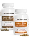 Lions Mane (120ct) a Cordyceps (120ct) Kapsle Bundle - Houbový dodatek pro rozpoznávání, energii a vytrvalost