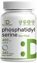 Fosfatidylserinový dodatek, 400mg Serving, 240 Kapsle - Soy Free Sunflower Lecithin Zdroj