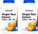 Nutricost Ginger Root Extract 550mg, 240 Kapsle (2 Lahve)