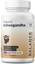 Certified Organic Ashwagandha 1600mg, 120 Veg Kapsle - Podporuje spánku a vyrovnané energetické úrovně (120 Počet (balení po 1))
