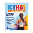 Icy Hot Max Strength Lidokain Pain Relief Patch (5 Počet) Penetrates pro rychlé, cílené úlevy