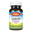 Carlson - Lutein & Green, 20 mg, Vision Support & Eye Function, Antioxidant, 60 Vegetariánských kapslí