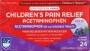 Rite Aid Children 's Pain Relief Chewable Grape Tablety, Acetaminophen, 160 mg - 24 Count CLAS124; Pain & Fever Relief for Kids Ages 2-11 Years CLAS124; Alkhol- Free, Aspirin- Free, Ibuprofen-Free