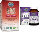 Zahrada života Vegetariánská Omega 3 6 9 Dodatek - Raw CoQ10 Chia Seed Oil All Food Nutrition & Zinc doplňky 30mg High potency Raw Zinek a vitamín C Multiminerální doplněk