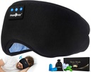 MUSIKOZY Spánkové sluchátka Bluetooth 5.4 Čelenka Spící oko maska pro mámu ženy Bezdrátové Music Earbucks Sluchátka pro boční spáče Built- v HD Reproduktory Cool Gadgets Unikátní dárky