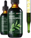 Chlorofyl tekuté kapky - Premium tekuté chlorofyl doplňky pro imunitní podporu, zvýšení energie, stravitelná podpora, Gut & Skin Health - Natural & Non- GMO & Vegan Mint ochucené 2fl.oz
